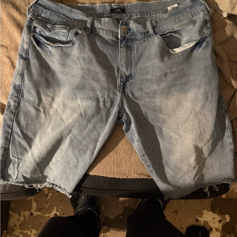 True Religion Light Blue Jean Shorts